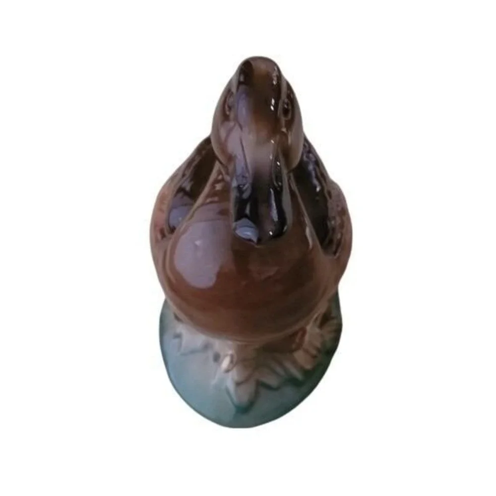 Vintage 1950s Anthony D Priolo Signed‎ Ceramic Mallard Duck Statue
